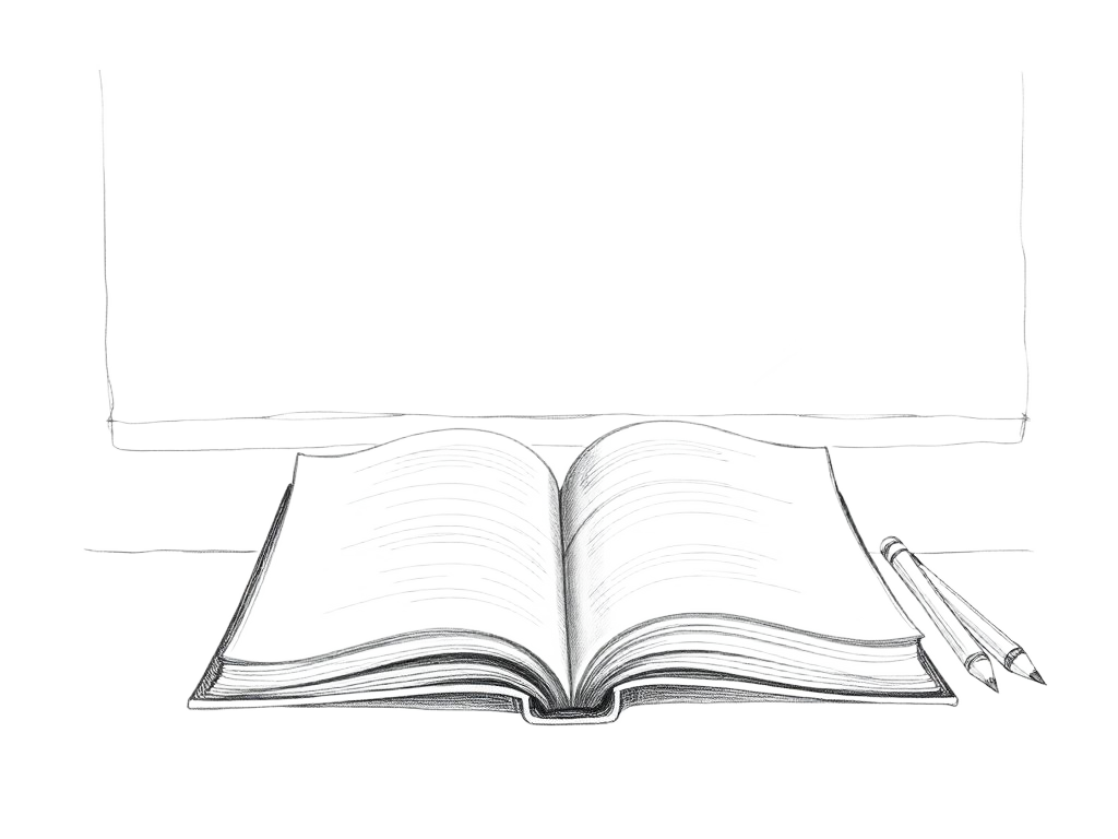 Pencil illustration representing Education