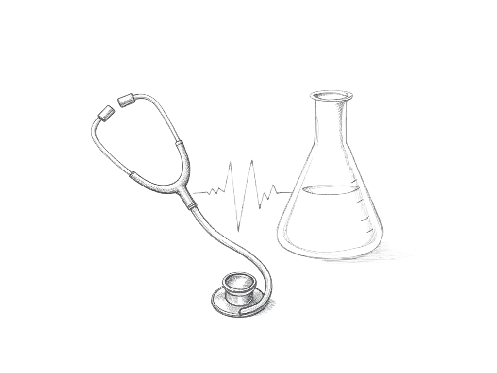 Pencil illustration representing Health
