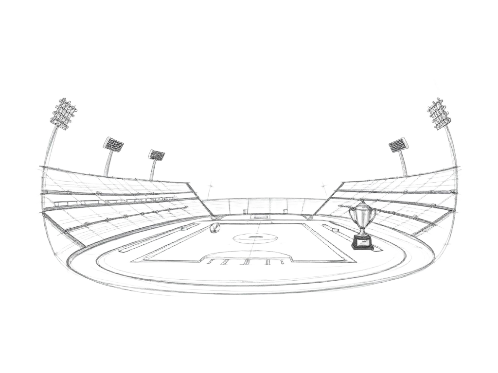 Pencil illustration representing Sports