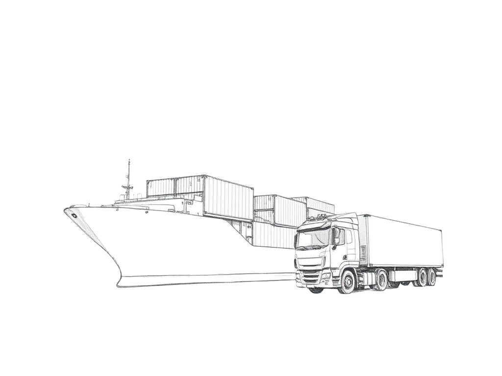 Pencil illustration representing Supply Chain